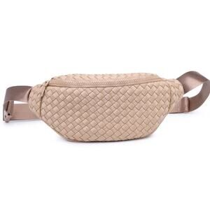 Aim High Woven Neoprene Belt Bag Fanny Pack Sling Bag Nude